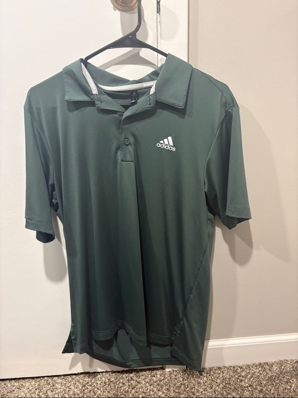 adidas Men's Dark Green golf Polo